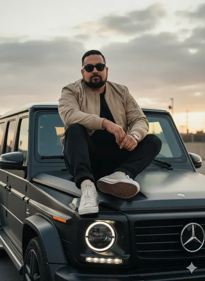 Mercedes-AMG G63 negro — AI photo prompt example