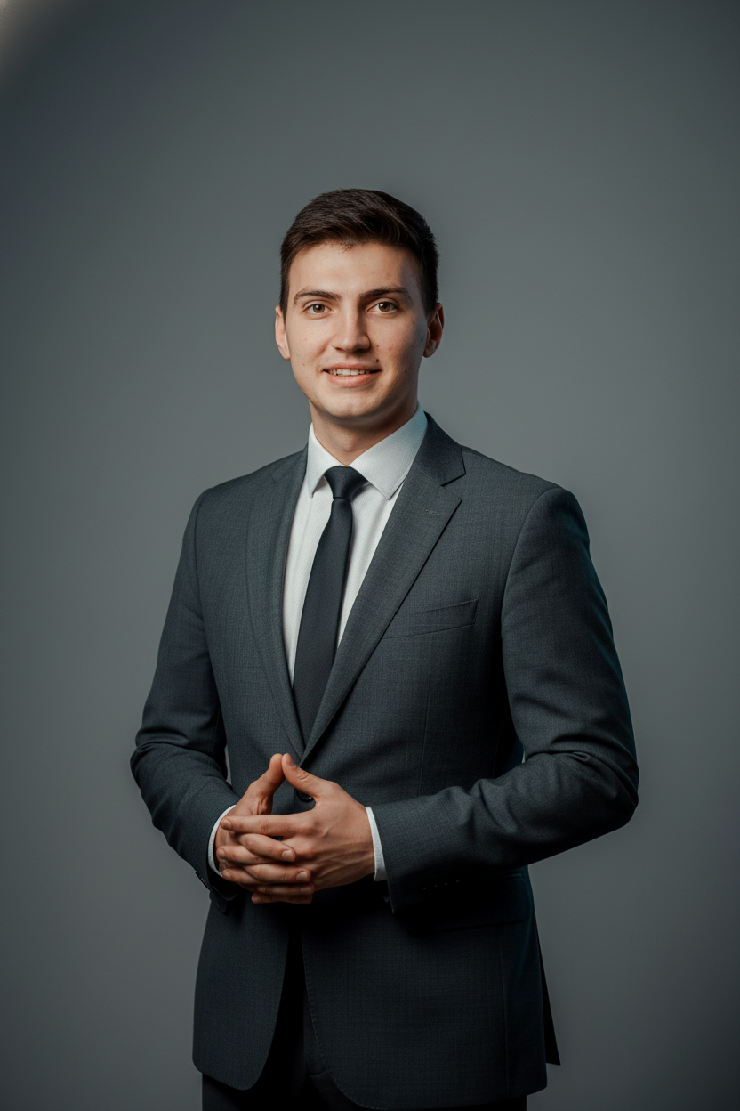 Boardroom Visionary Portrait AI Photo Prompt for Boys