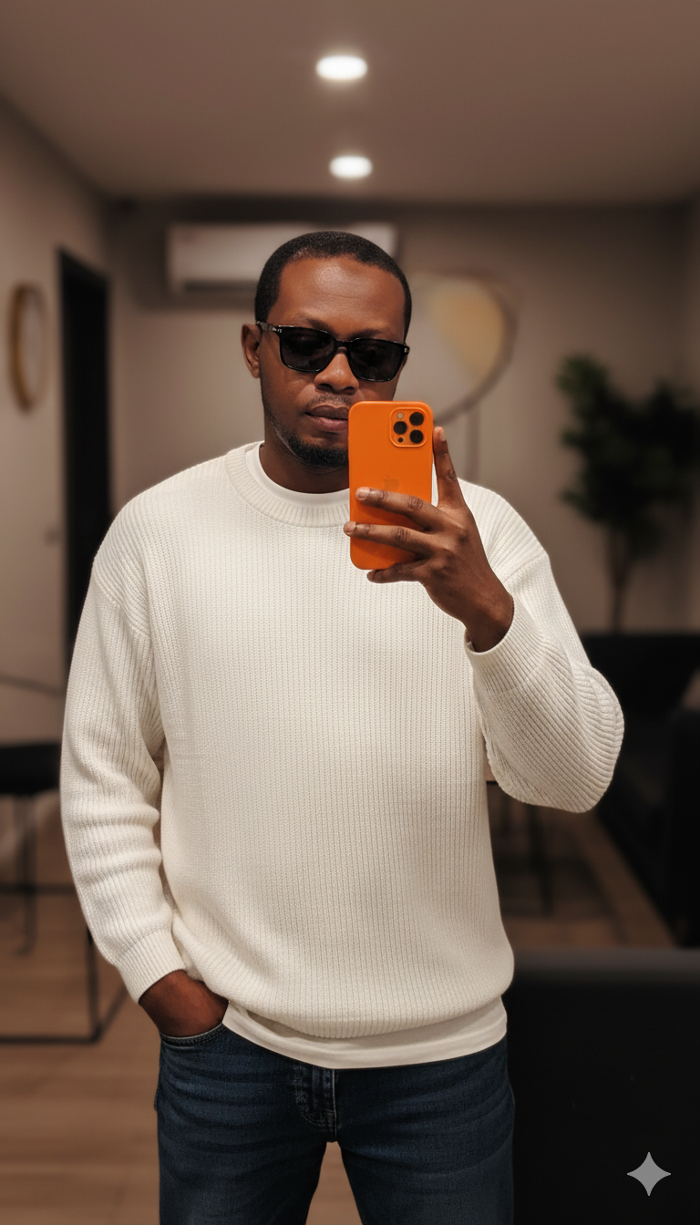 Reflections In Style Selfie AI Photo Prompt for Boys