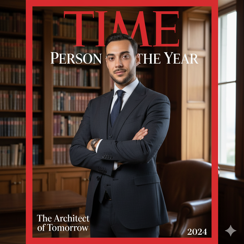 Time Magazine Cinematic AI Photo Prompt for Boys