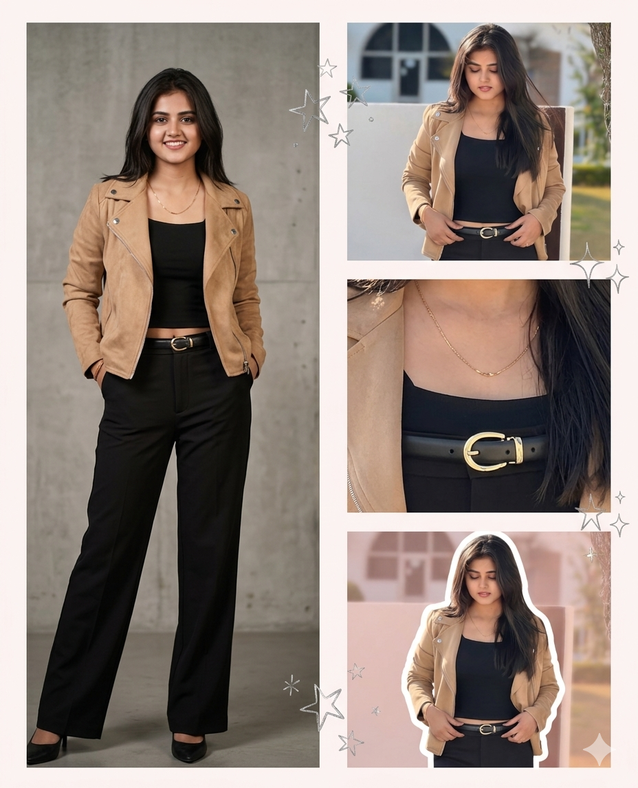 Modern aesthetic photo collage AI Photo Prompt for Girls