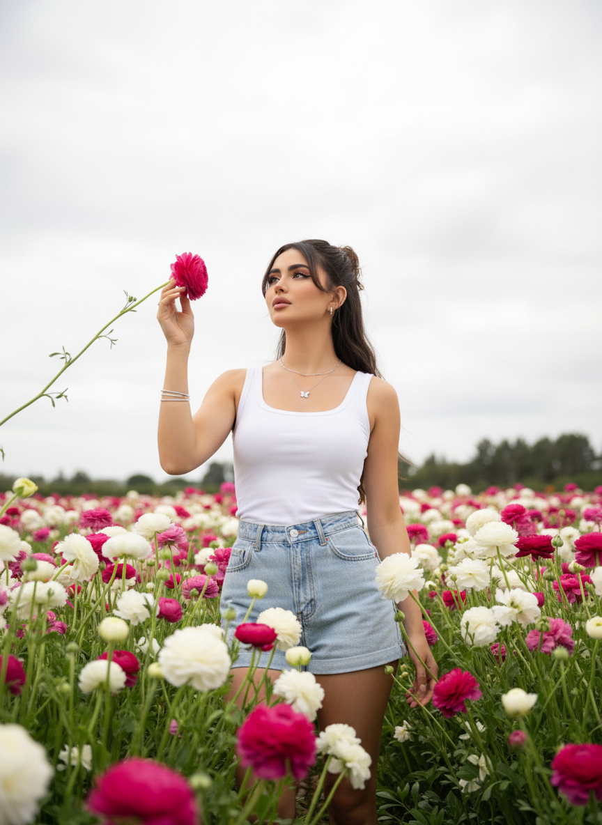 Bloom & Grace Aesthetic AI Photo Prompt for Girls