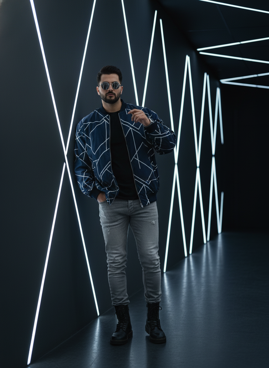 Urban Rebel in Motion Cinematic AI Photo Prompt for Boys