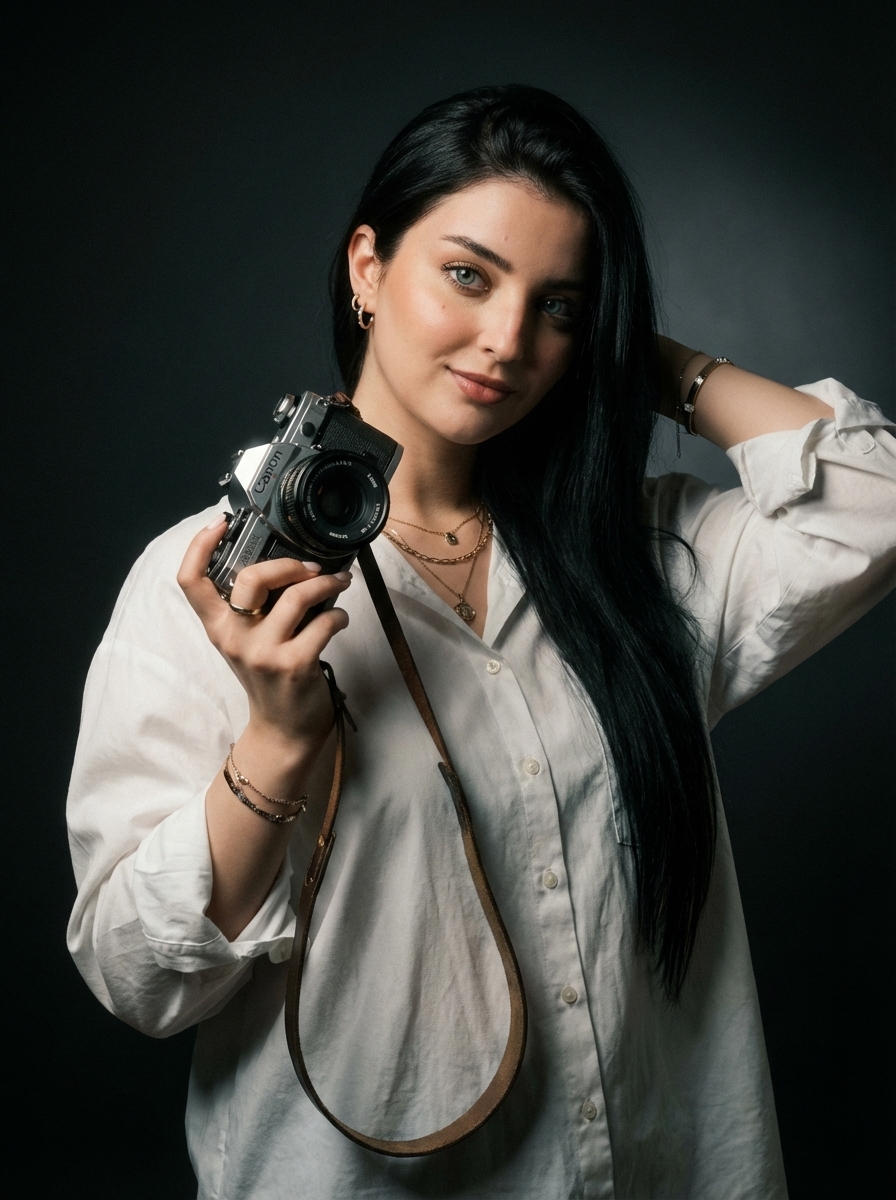 Analog Heartthrob Cinematic AI Photo Prompt for Girls
