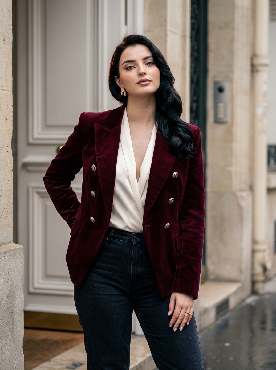 Velvet Authority Portrait AI Photo Prompt for Girls