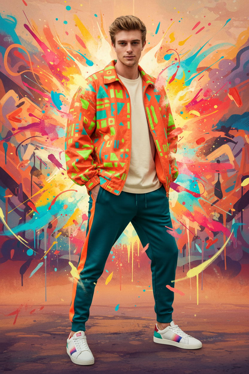 Groovy Sensation Cartoon AI Photo Prompt for Boys