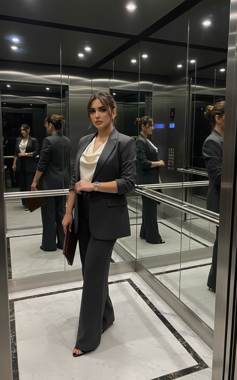 Executive Ascent Collage AI Photo Prompt for Girls