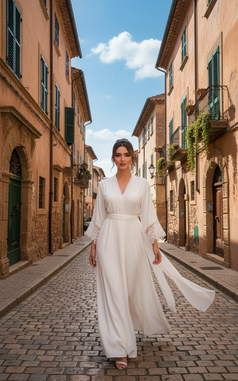 Golden Mediterranean Dreams Travel AI Photo Prompt for Girls