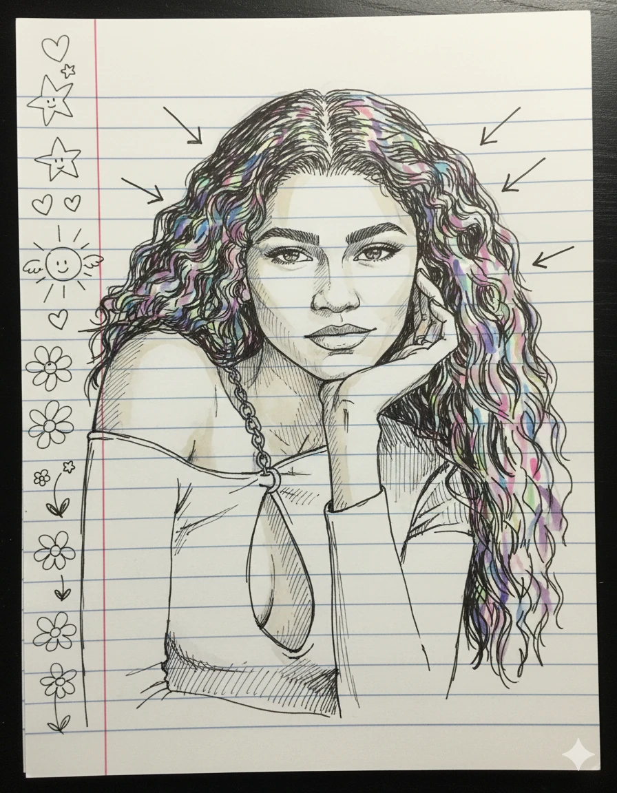 Notebook Doodle Self