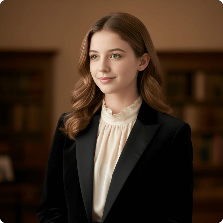 Sophisticated Portrait AI Photo Prompt for Girls