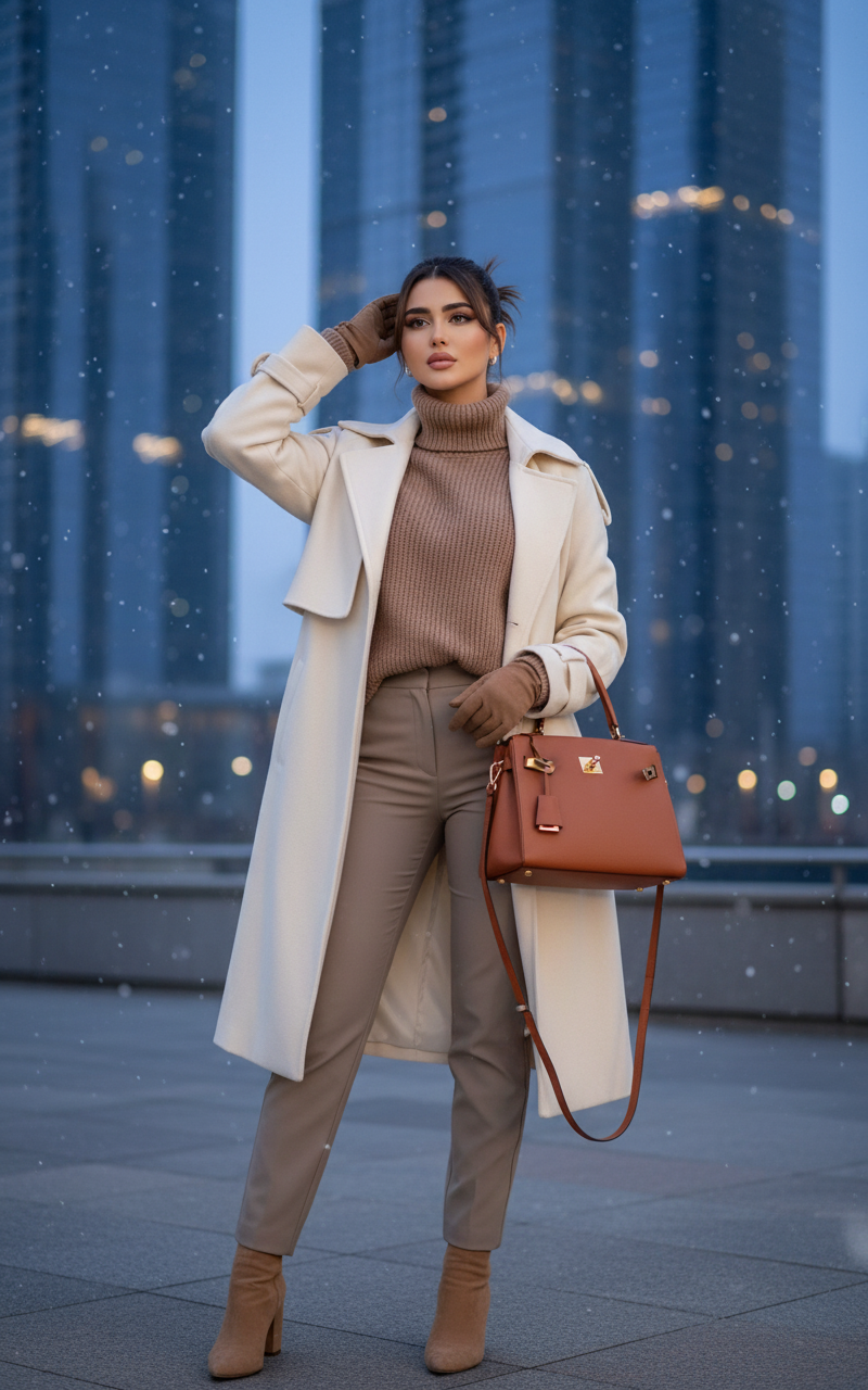Frosted Confidence ❄️ Travel AI Photo Prompt for Girls