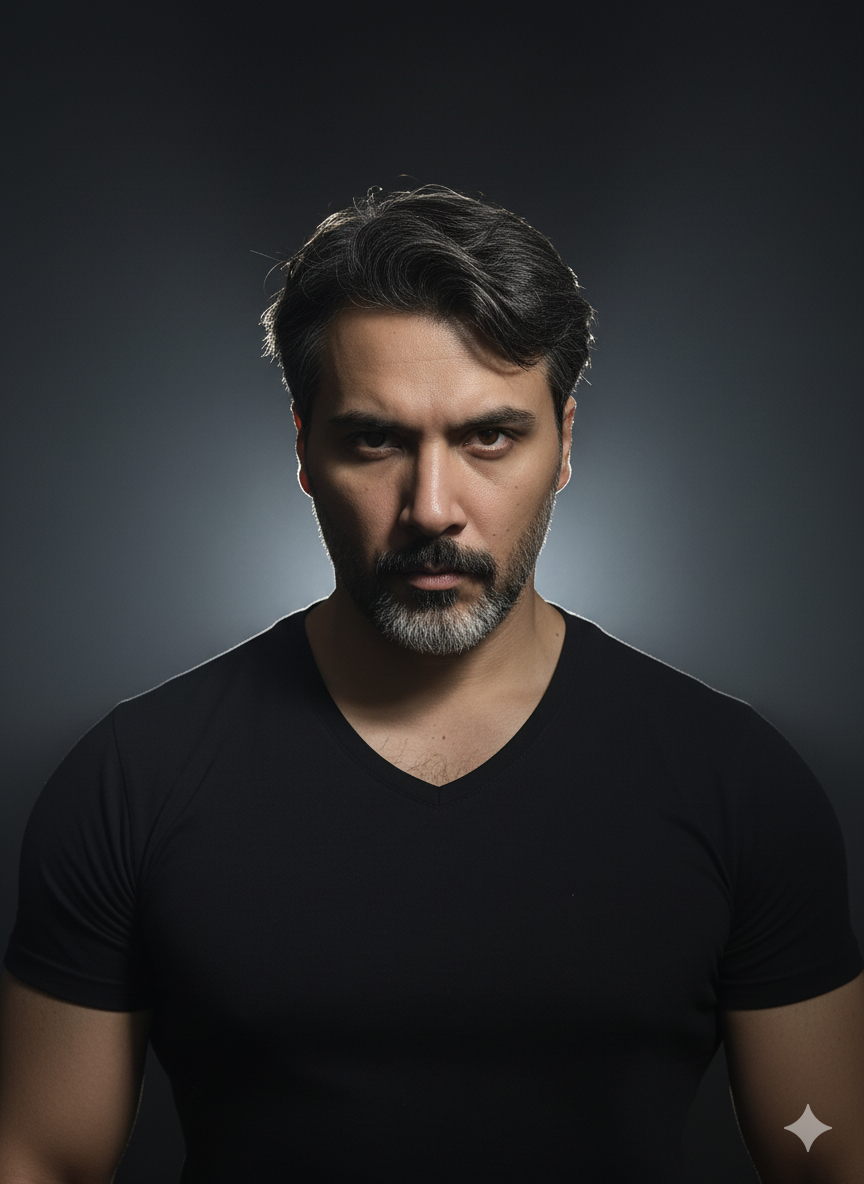 Low-key portrait photography Cinematic AI Photo Prompt for Boys