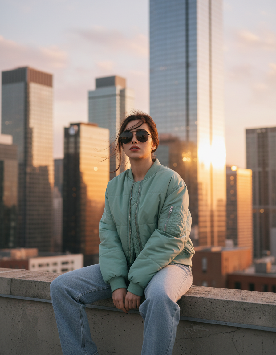 Urban Dreamlight Aesthetic AI Photo Prompt for Girls