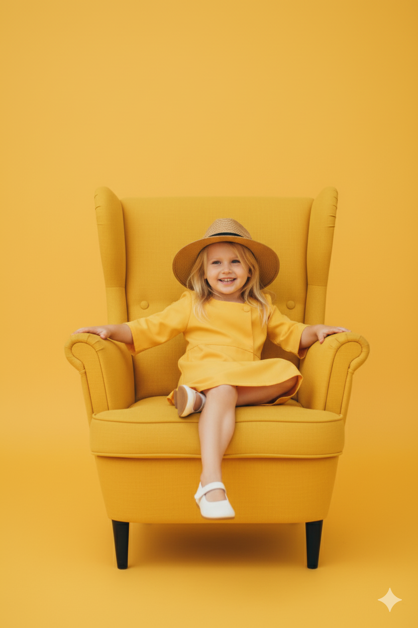 Joy in Sunlight Portrait AI Photo Prompt for Girls