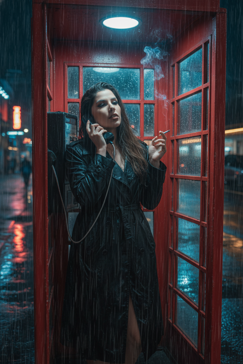 Static Between Heartbeats Cinematic AI Photo Prompt for Girls