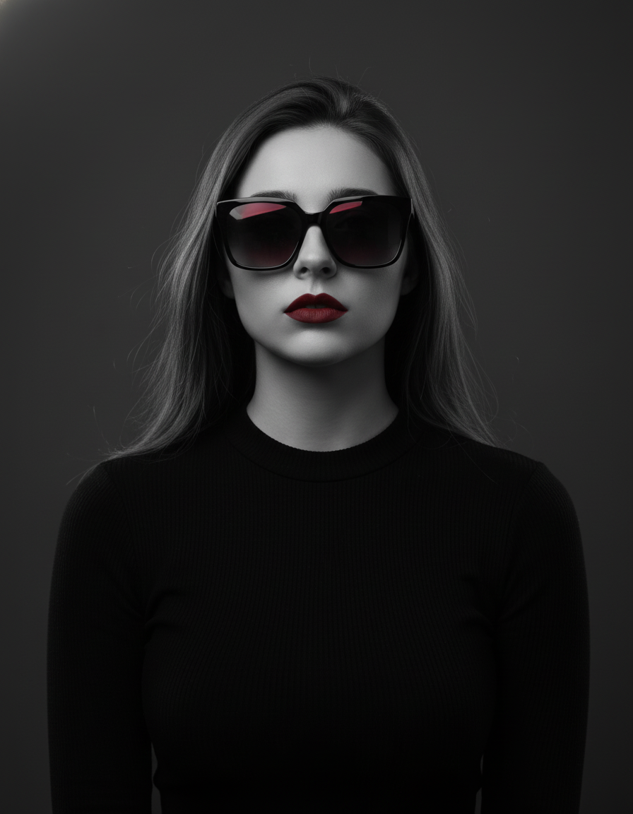 Elegance in monochrome Cinematic AI Photo Prompt for Girls
