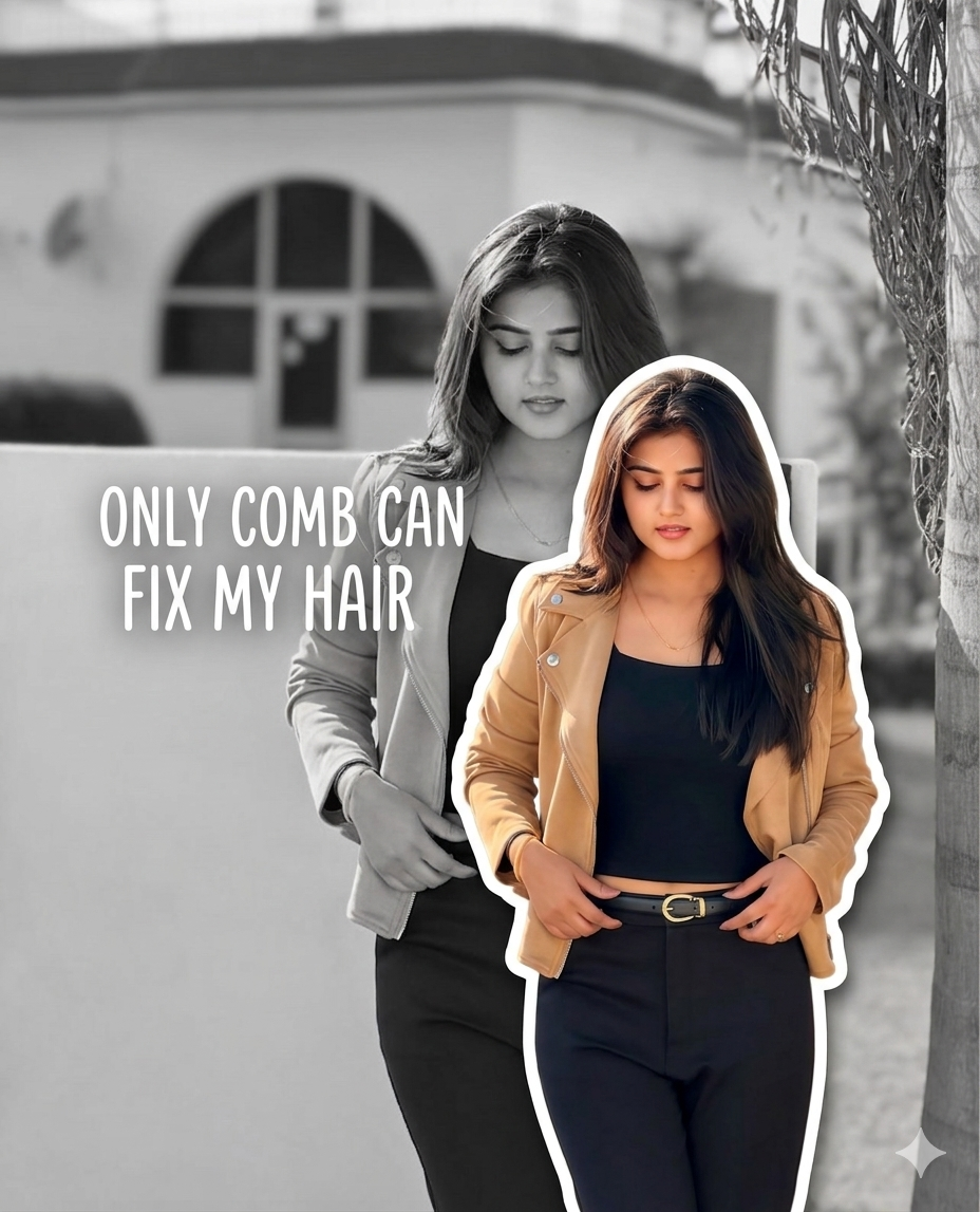 Modern aesthetic photo collage AI Photo Prompt for Girls