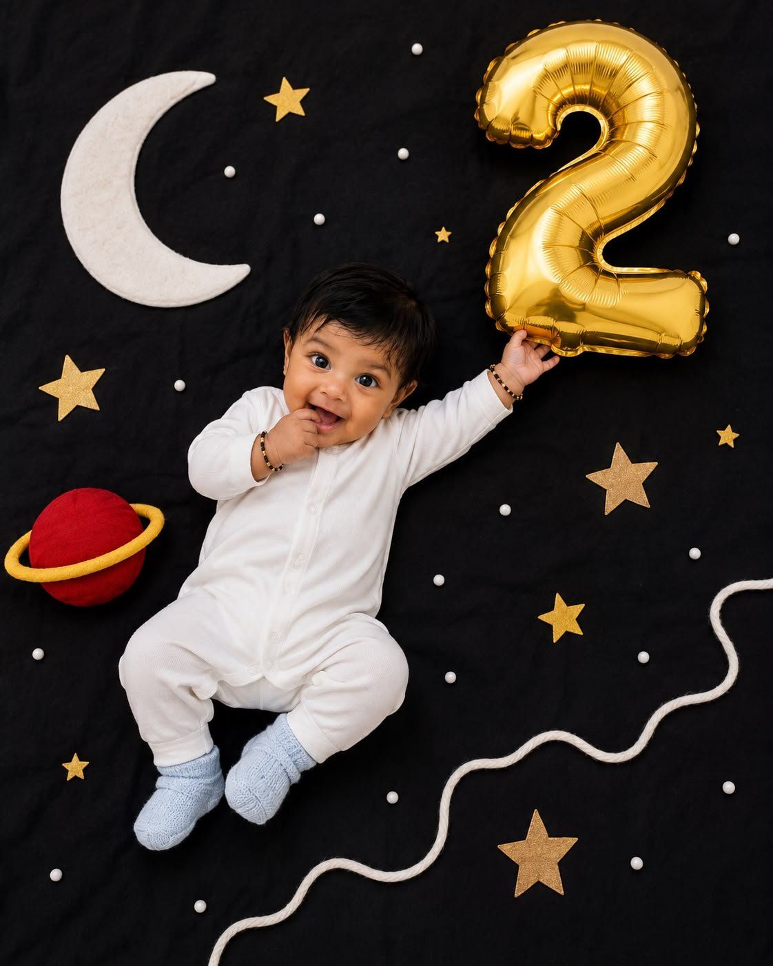 Baby Happy Birthday Wishes Photo Editing Prompt — AI photo prompt example