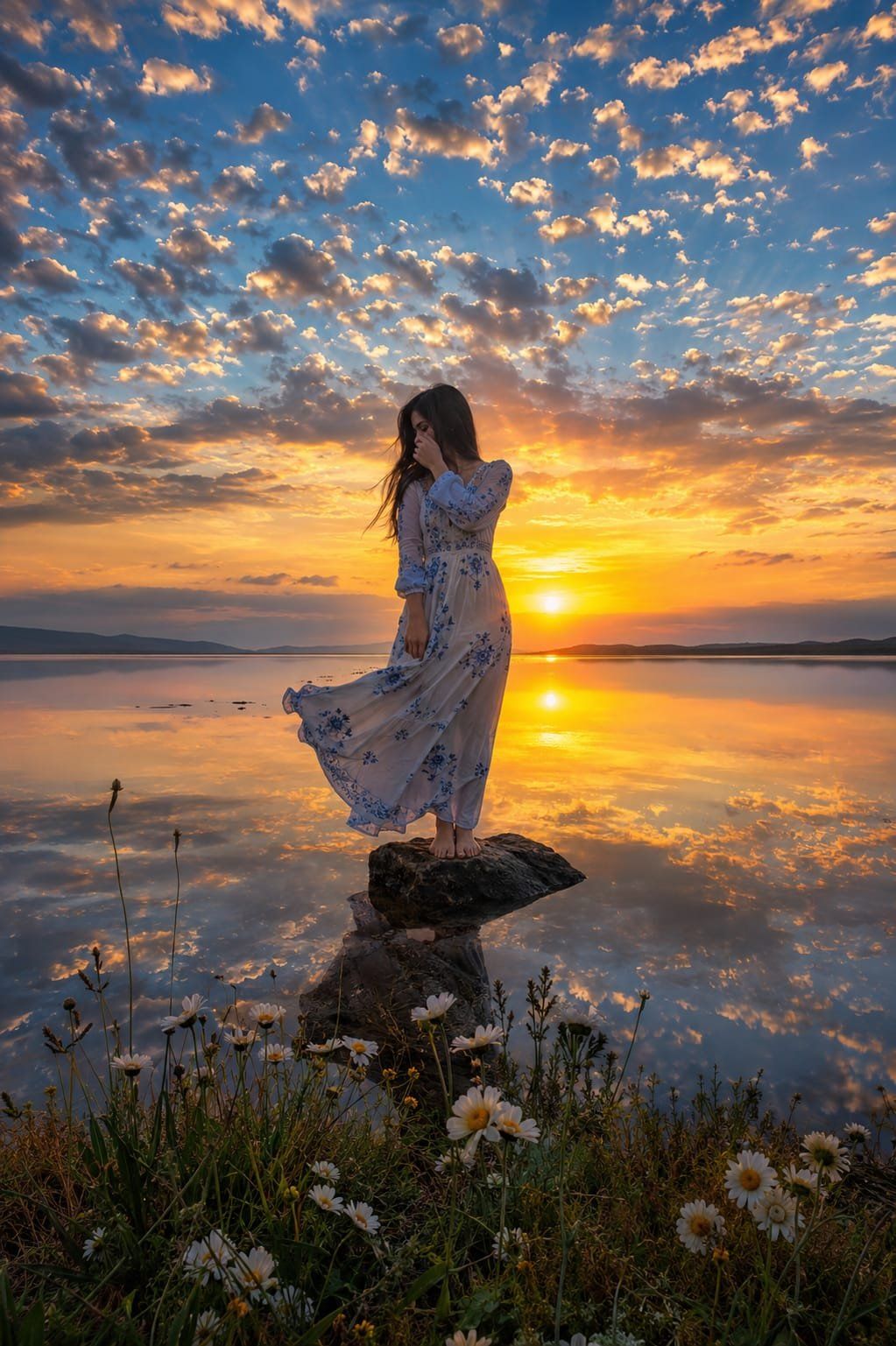 Ultra Realistic Sunset + River Moments Photo Prompt — AI photo prompt example