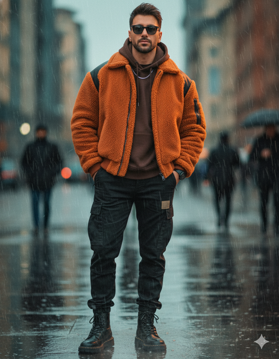 Cinematic street portrait Travel AI Photo Prompt for Boys