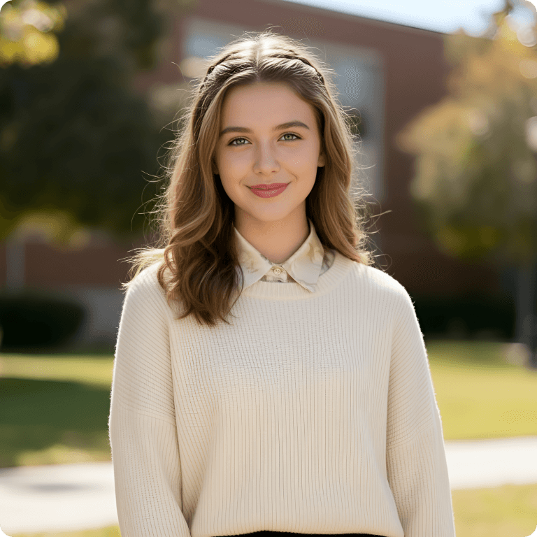 Casual Portrait AI Photo Prompt for Girls