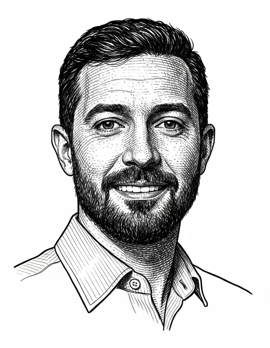 Engraving illustration portrait photo