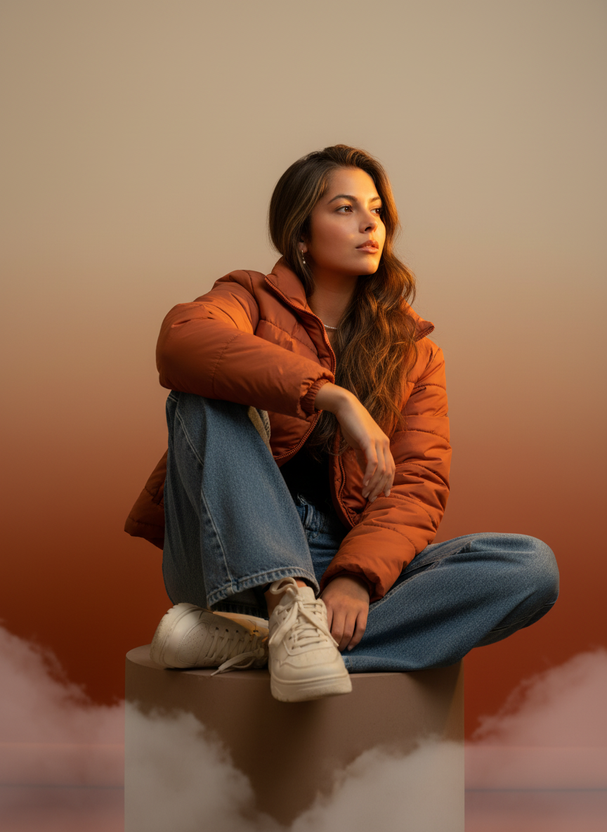Power in Poise Aesthetic AI Photo Prompt for Girls