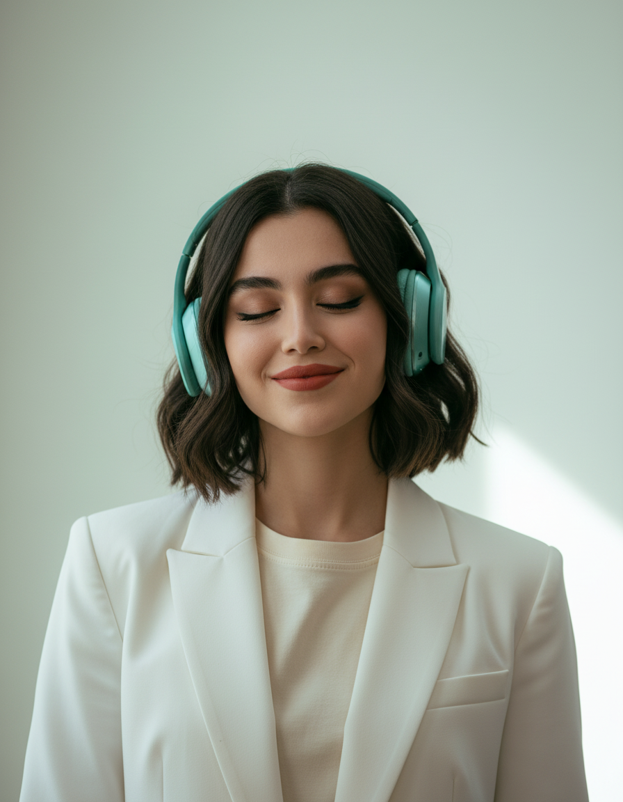Calm in Motion Portrait AI Photo Prompt for Girls