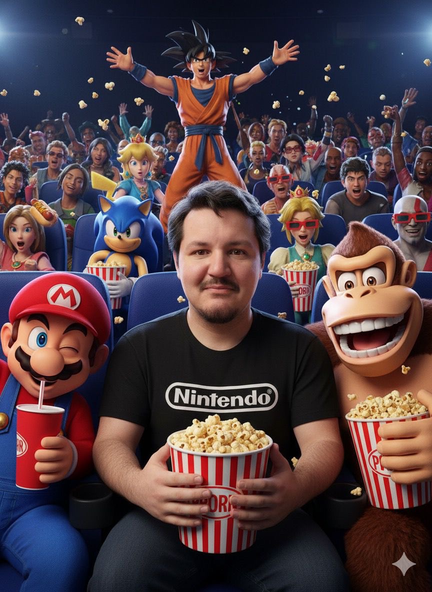 Nitendo cinema Collage AI Photo Prompt for Boys