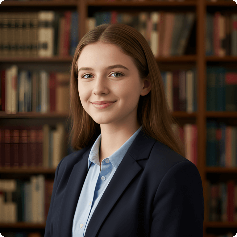 Academic Portrait AI Photo Prompt for Girls