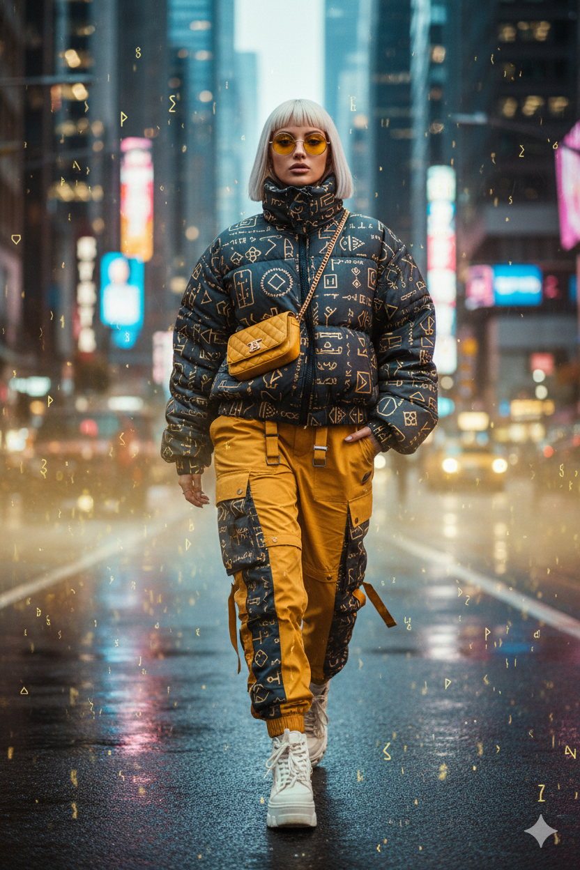 Urban Cipher Streetstyle Travel AI Photo Prompt for Girls