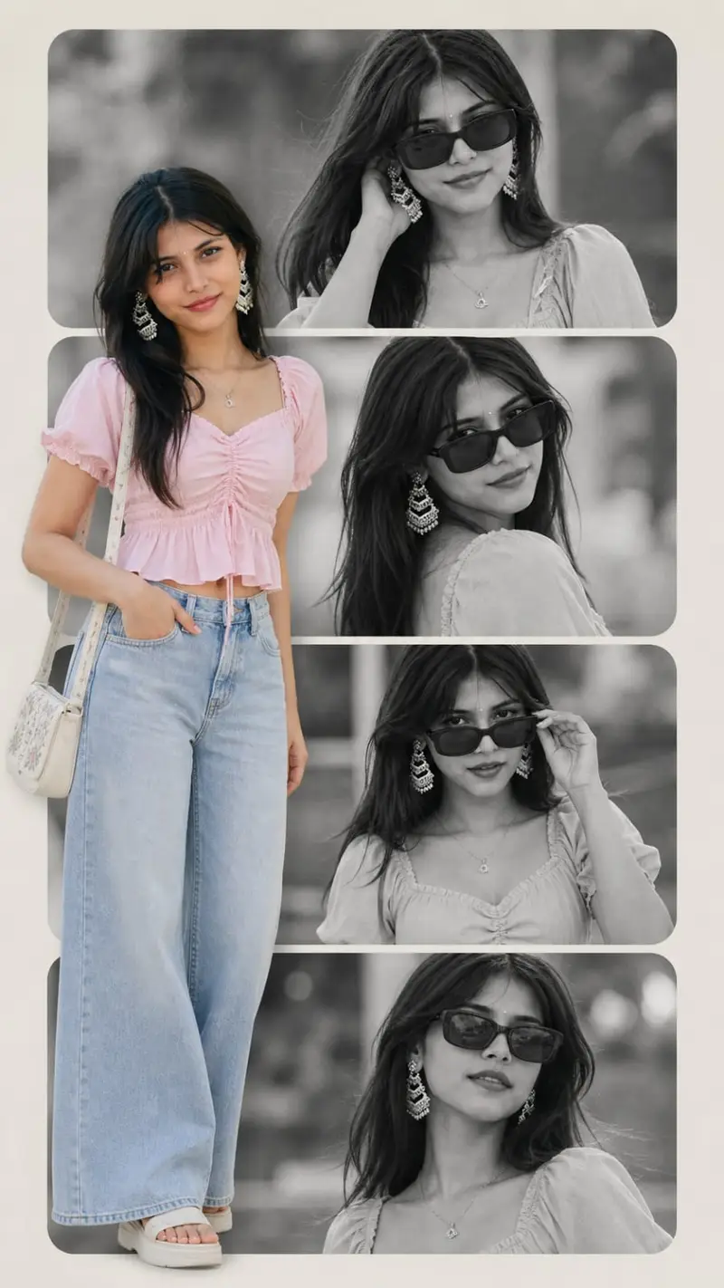 Trending Aesthetic College Prompt Collage AI Photo Prompt for Girls