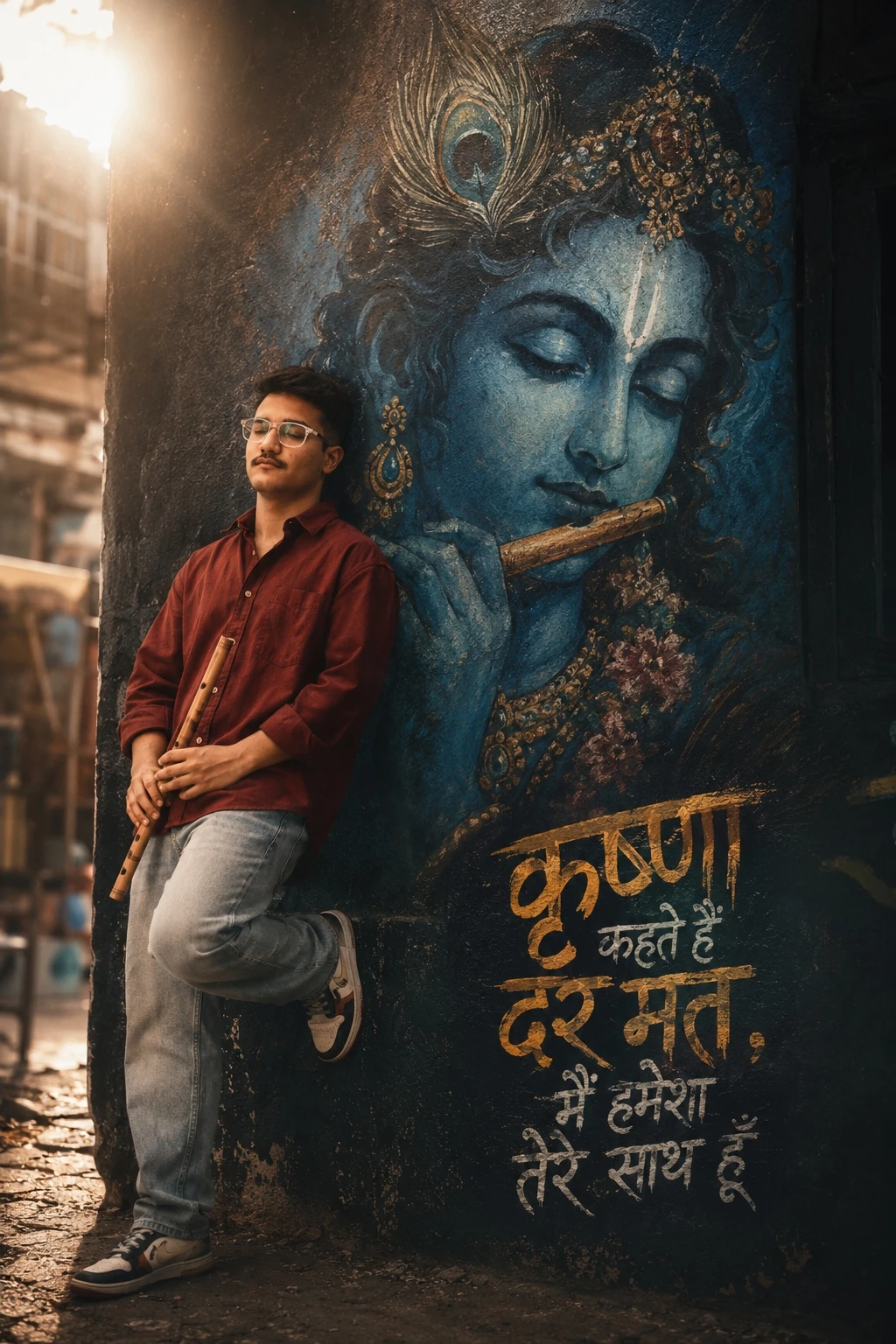 Trending Aesthetic Photo With Shree Krishn — AI photo prompt example