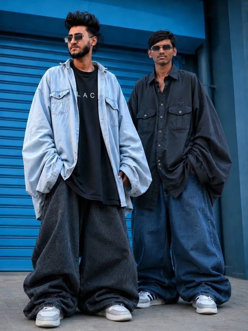 Extreme Baggy Cloth Prompt Aesthetic AI Photo Prompt for Boys