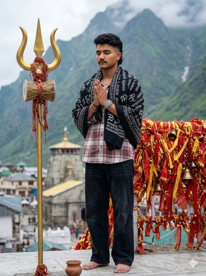 Kedarnath Prompt For Boys Festival AI Photo Prompt