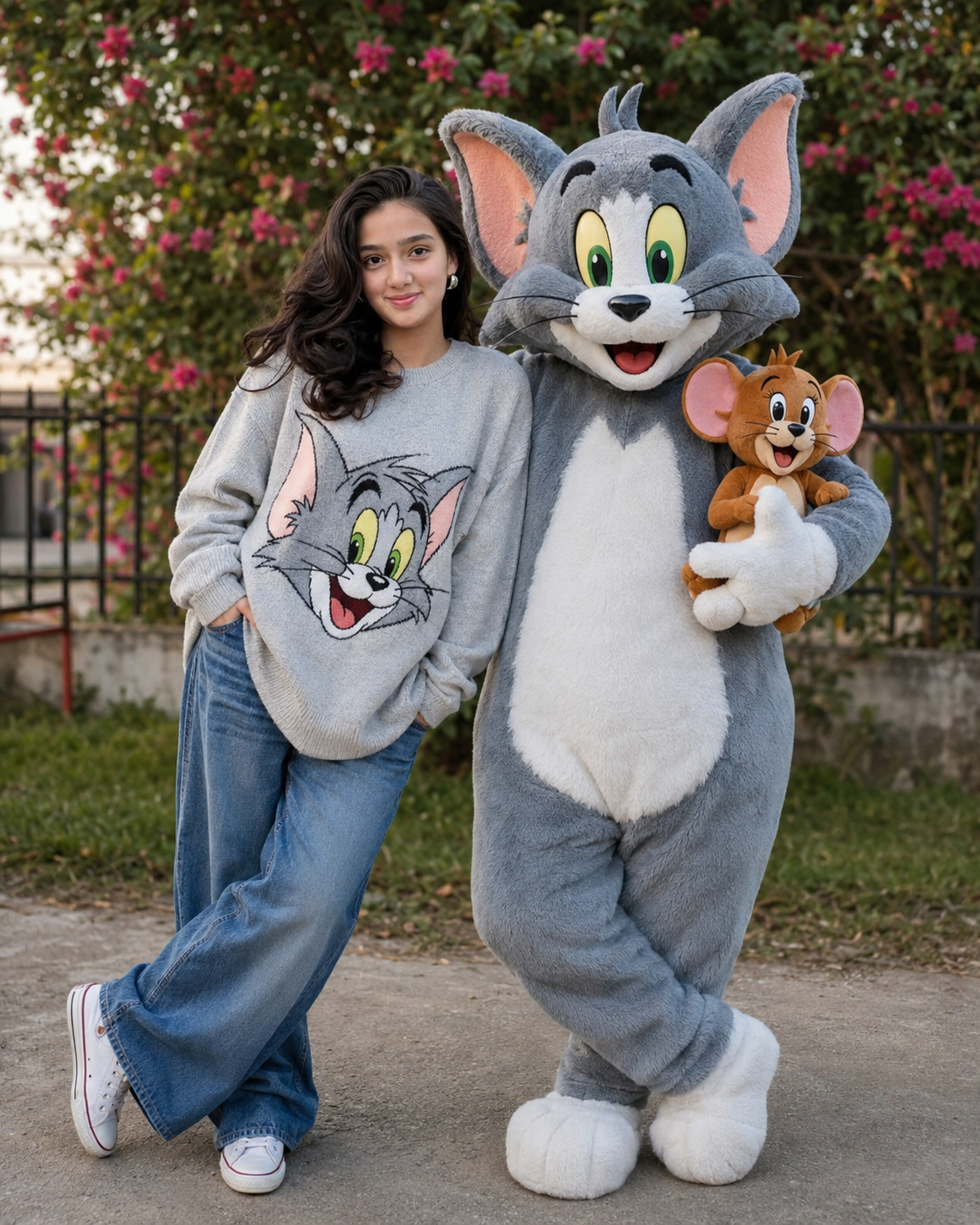 Tom & Jerry Photo Editing Prompt For Girls