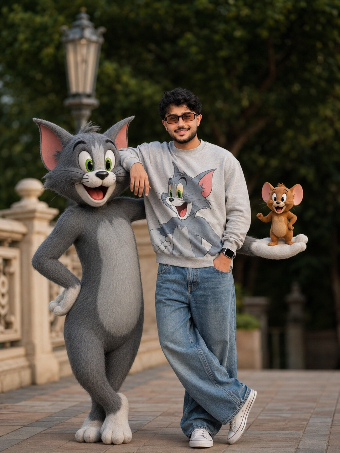 Tom & Jerry Cartoon Photo Editing Prompt Boys