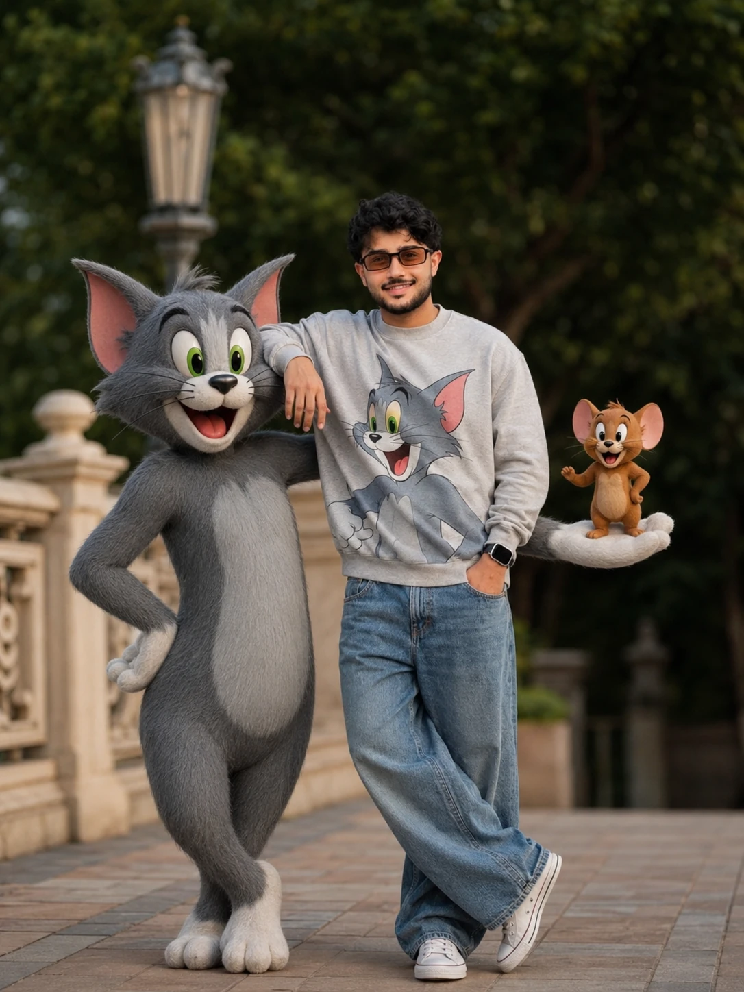Tom & Jerry Cartoon Photo Editing Prompt Boys — AI photo prompt example