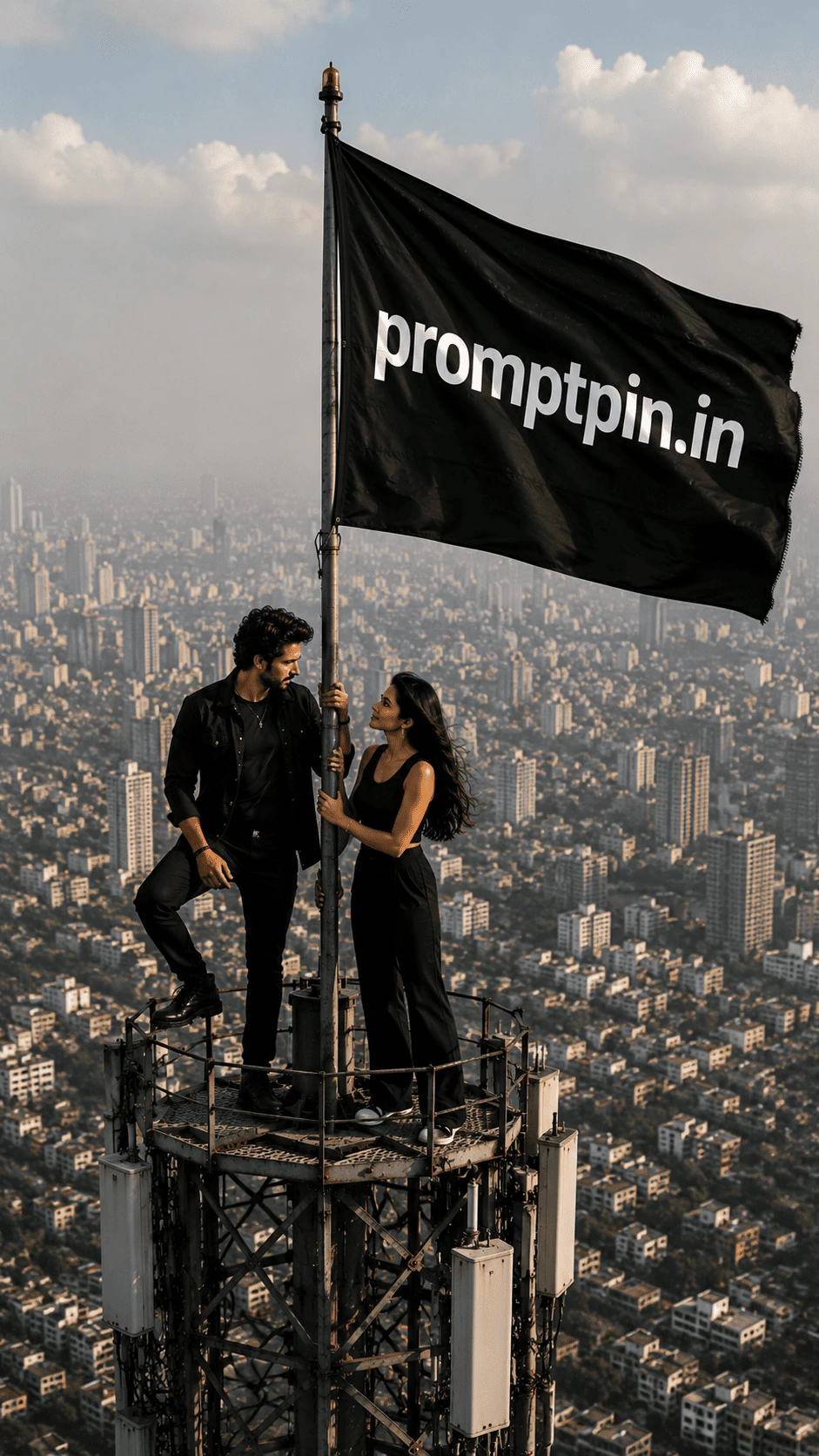 Empire State Building Proposal — AI photo prompt example