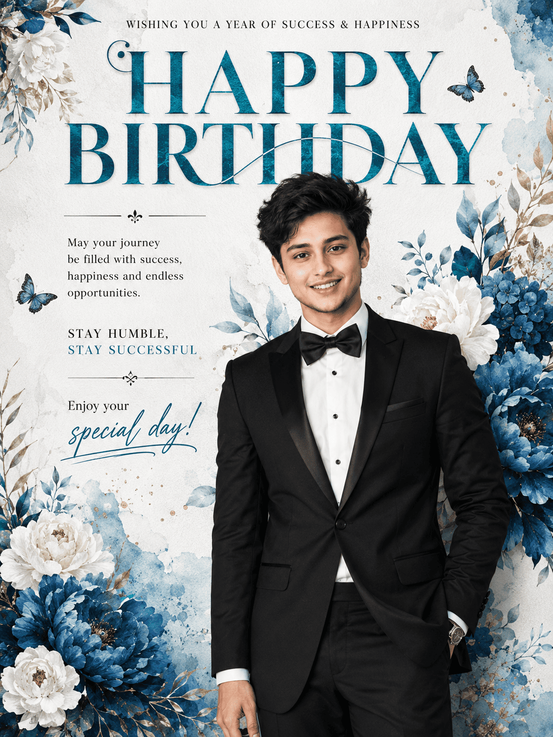 Viral Luxury Birthday Poster AI Prompt