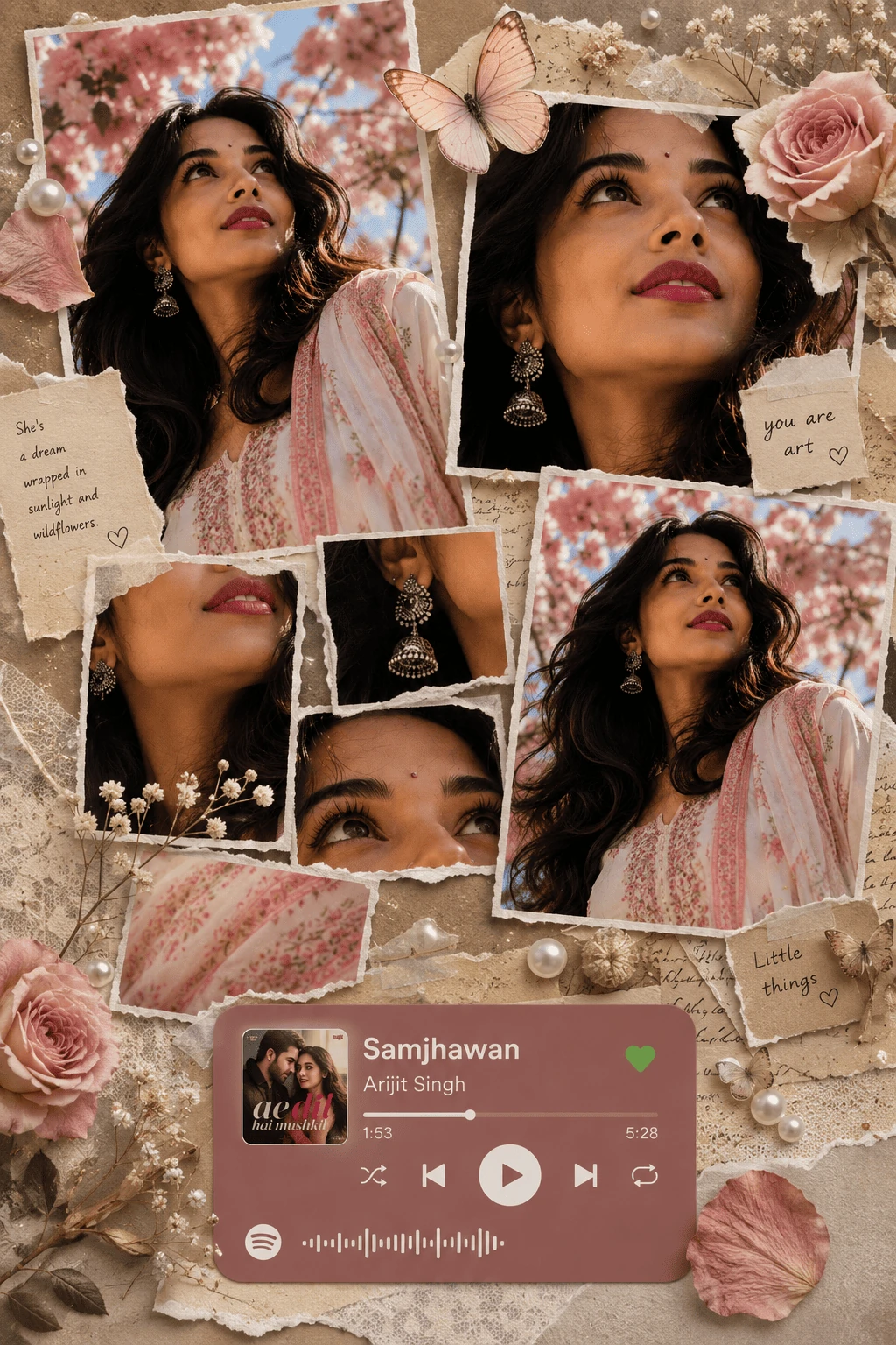 Aesthetic AI Photo Collage Prompt — AI photo prompt example