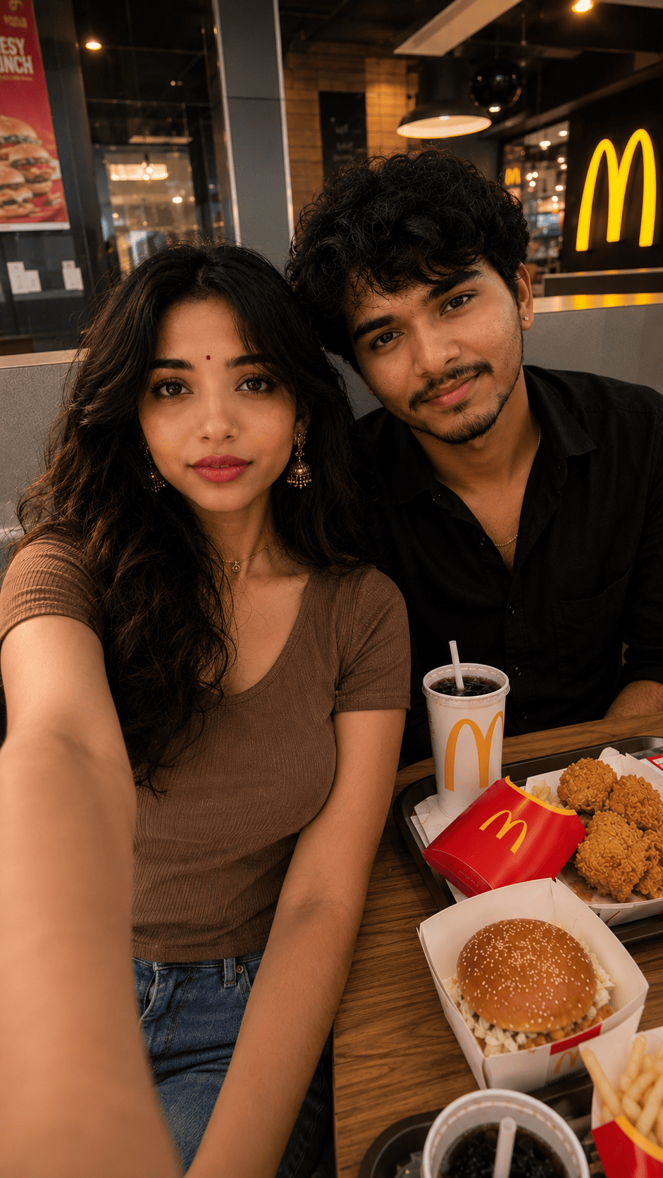 Cute Couple McDonald’s AI Photo Prompt