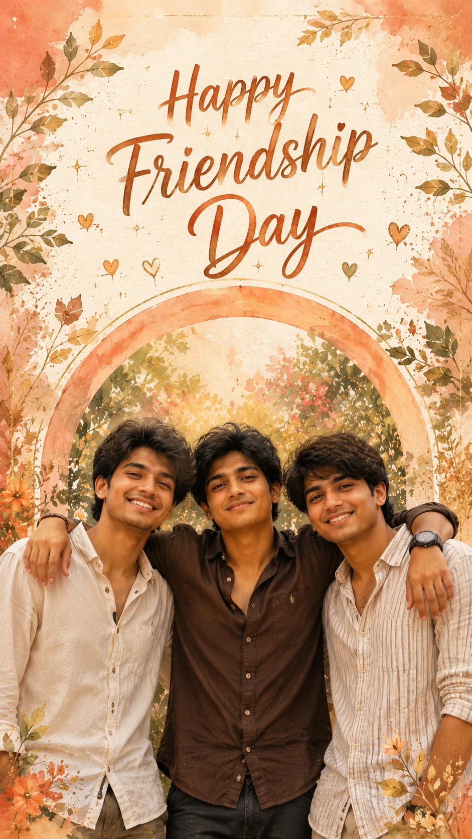 Happy Friendship Day Boys AI Photo Prompt 2026