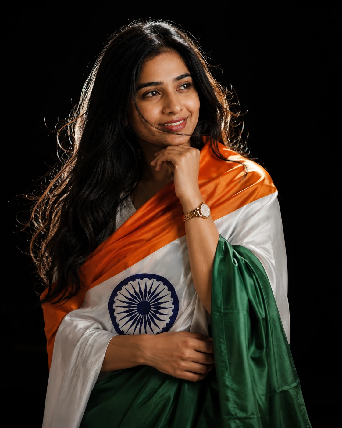 Luxury DSLR Tricolor Portrait Prompt