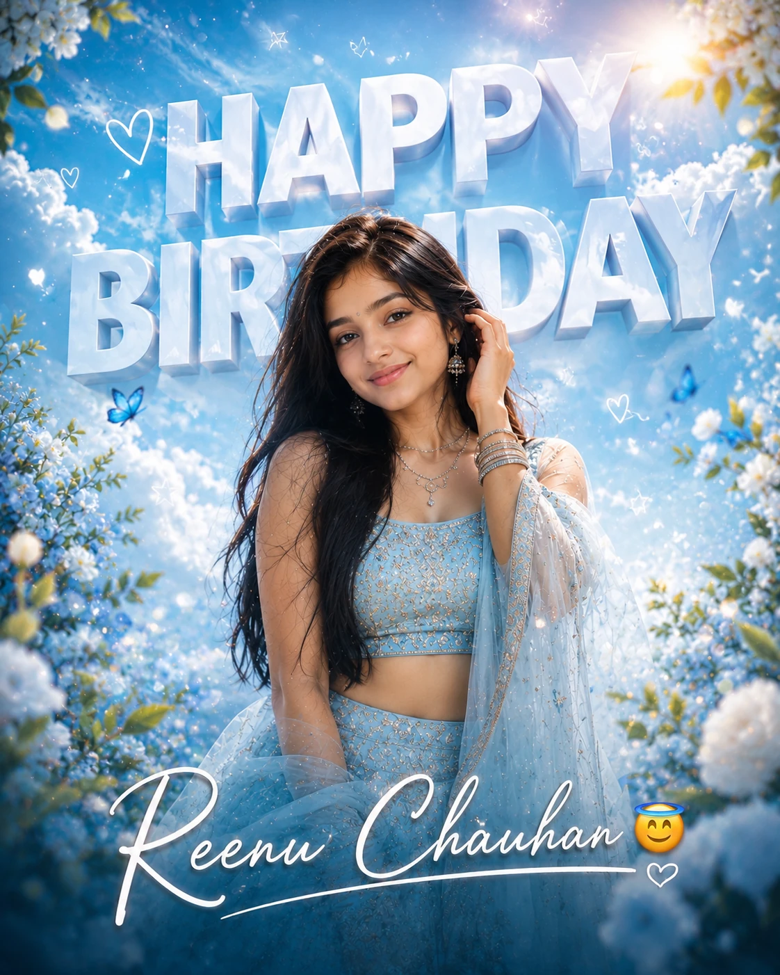Beautiful Birthday Poster AI Prompt