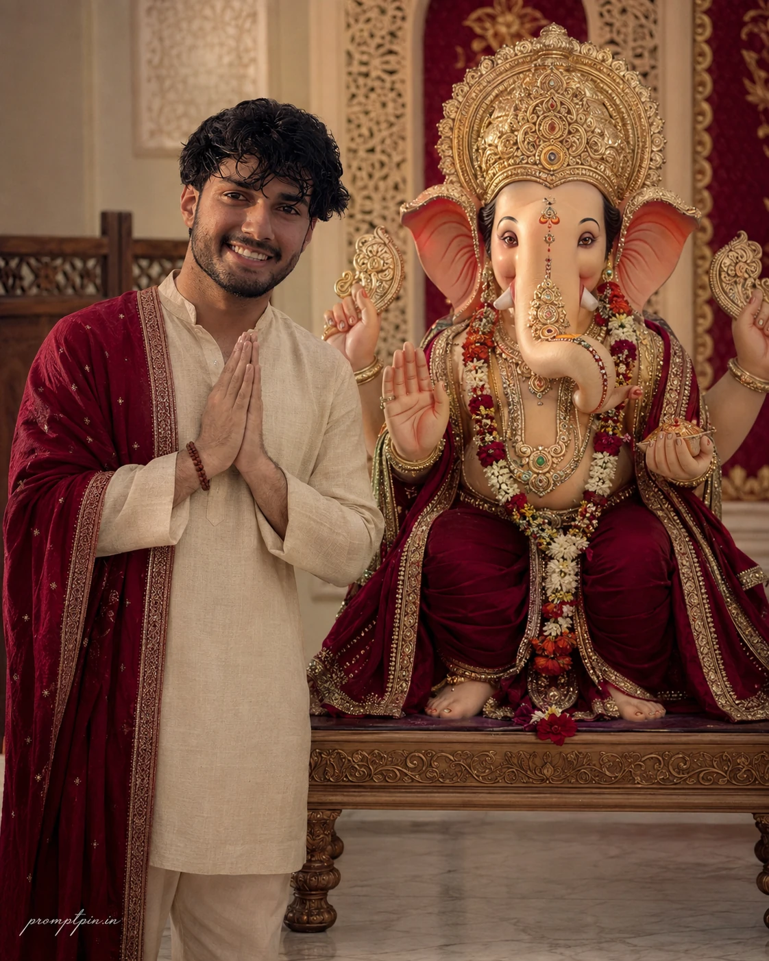 Ultimate Ganesh Chaturthi AI Photo Prompt — AI photo prompt example
