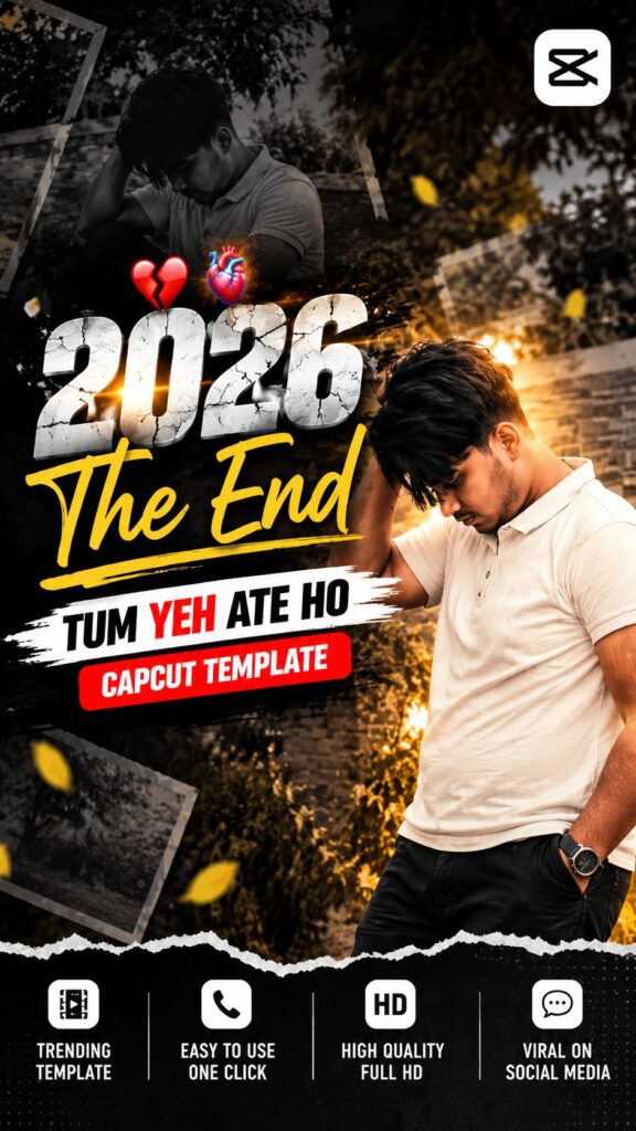 2026 The End – Lyrics Video Editing Template poster