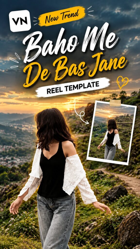 Baho Me De Bas Jane Reel Editing Template – VN Code Guide poster