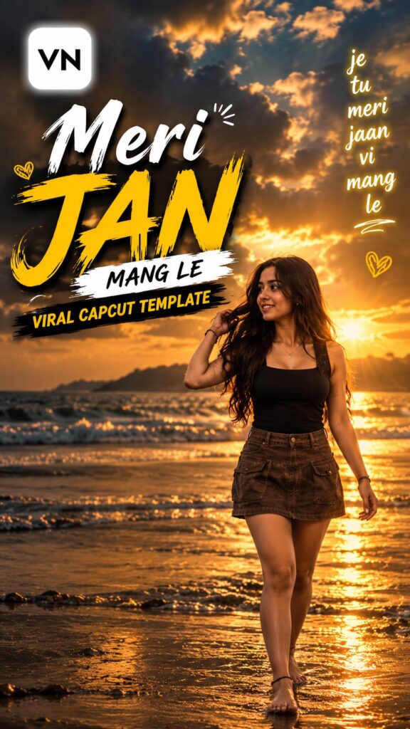 Je Tu Meri Jan Vi Mang Le CapCut Template Link 2026 poster