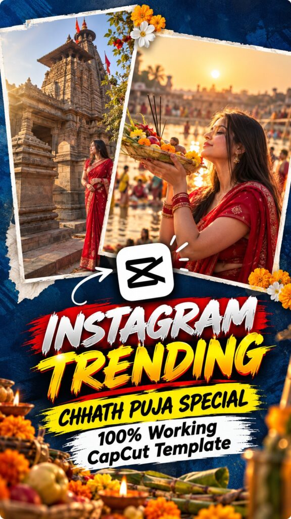 Trending Chhath Puja CapCut Template 2026 poster
